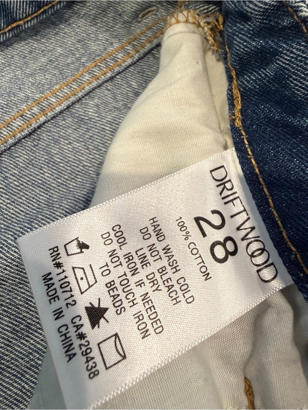 Anthropologie Driftwood Elaine Doily Daisy High Rise Barrel Jeans W28 Never Worn - Picture 5 of 6